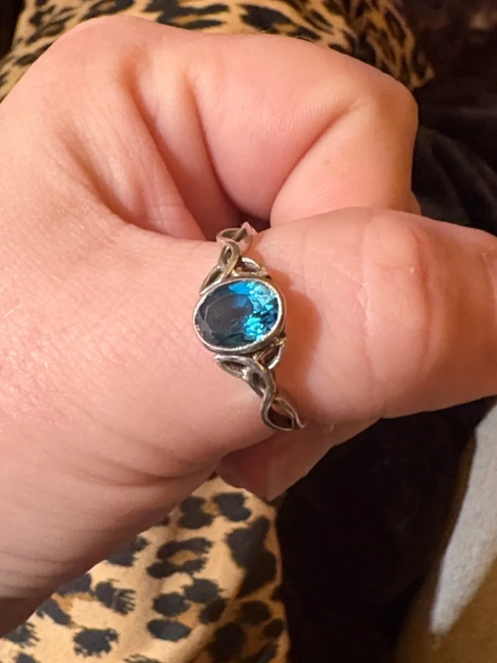 Sterling Silver Blueberry London Blue Topaz Ring